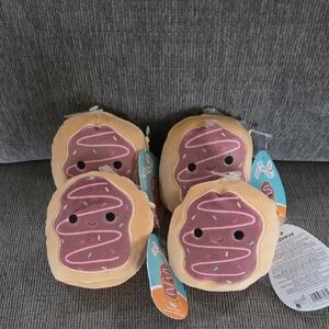 Squishmallow Squeaky Dog Toy Deja, Set Of Four, NWT